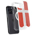Denmark Flag Distressed iPhone 13 Pro MagSafe Case